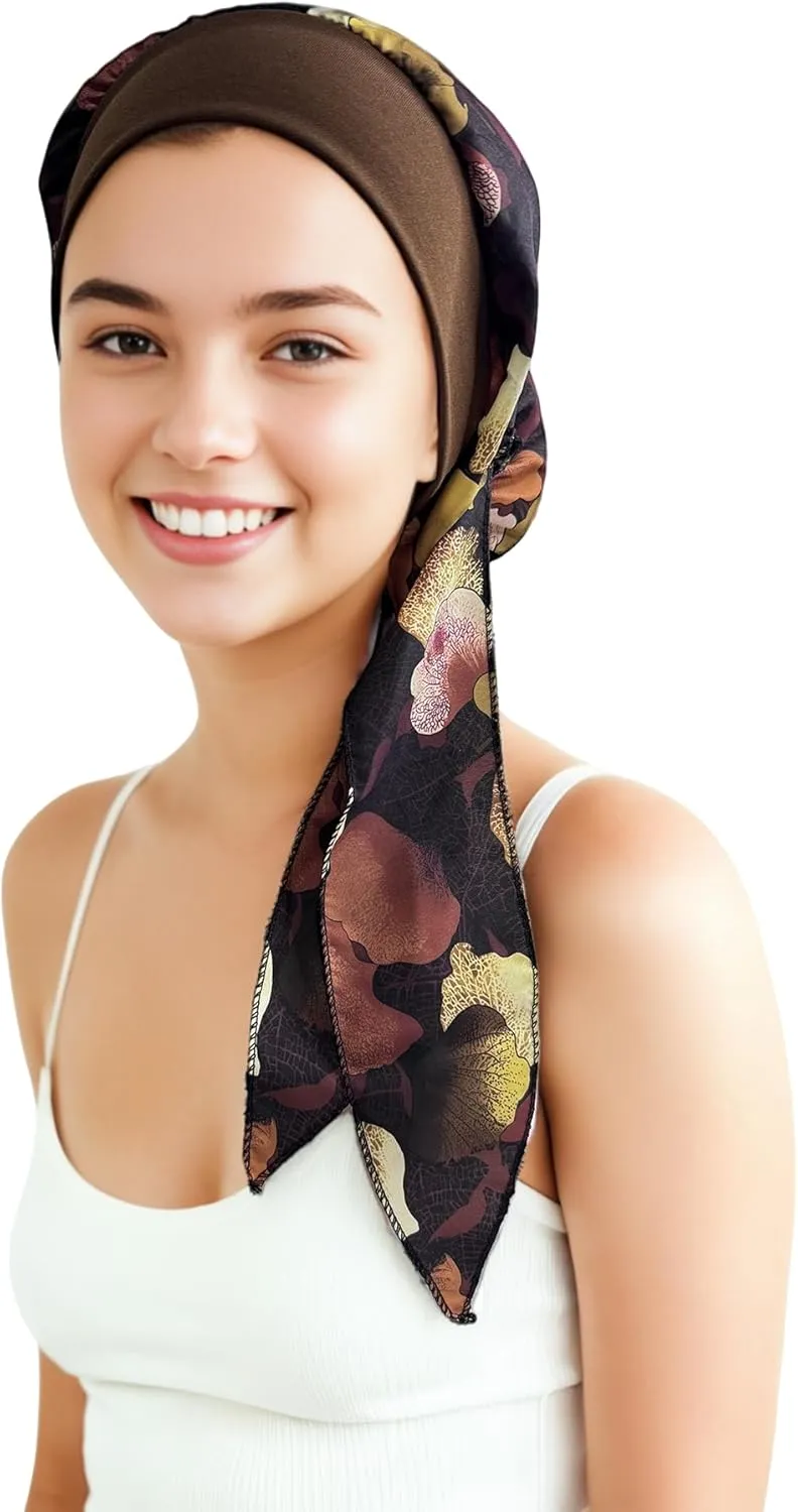 Chemo Headwear Turbans for Women, Cancer Head Scarf Head Coverings Caps, Head Wraps for Cancer Patients
