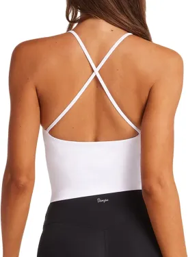 Danysu Sculpt Workout Tank Tops Women Backless Longline Sports Bras Strappy Padded Yoga Top