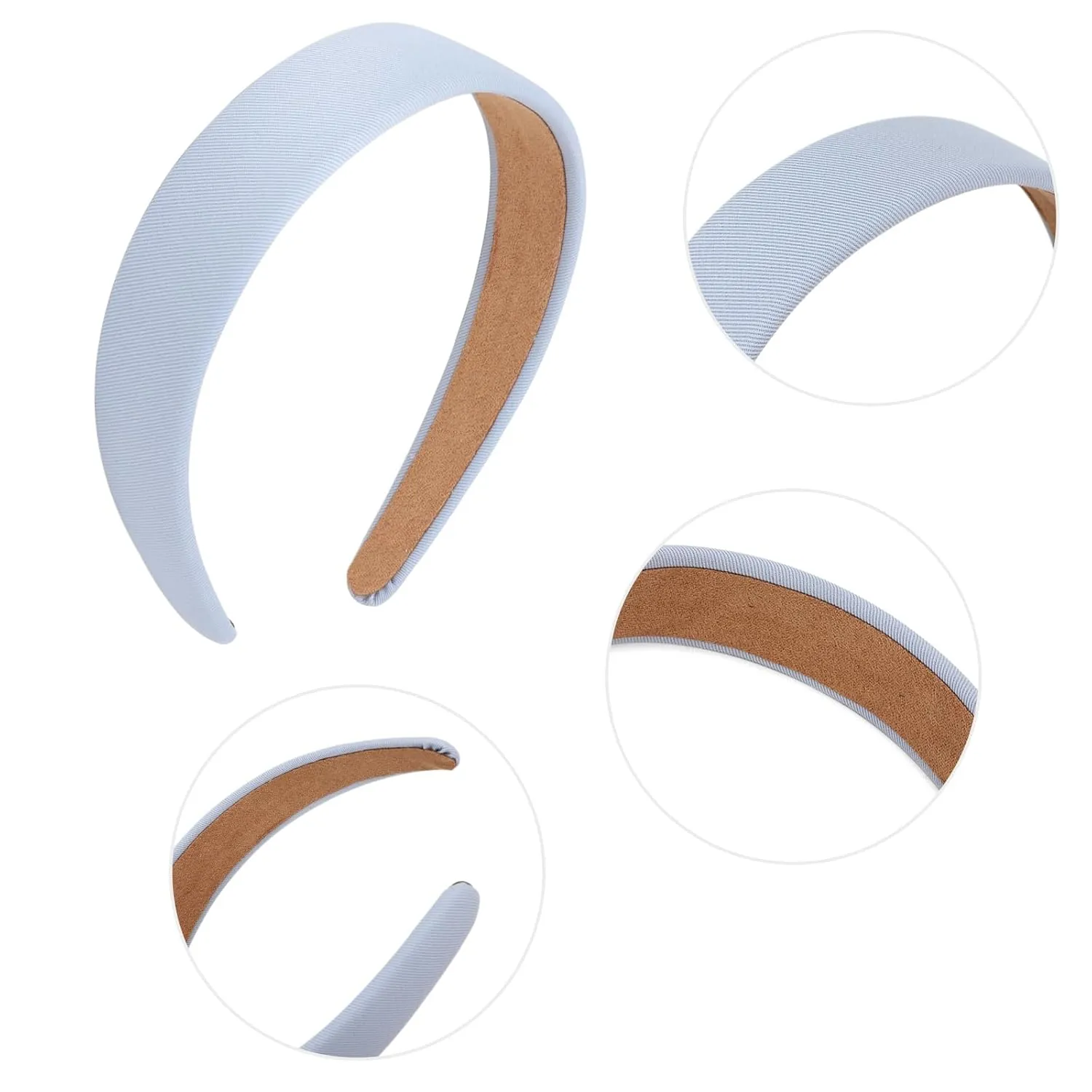 DRESHOW 4 Pcs Wide Headbands for Women Girls Turban Vintage Boho Head Bands Fashion Non Slip Head Wraps Hoop Hair Accessories