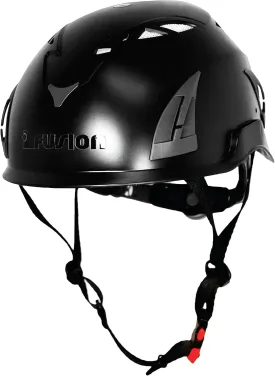 Fusion Climb Meka II Climbing and Zipline Safety Helmet - Black, 6.25-Inch H x 10.3-Inch L x 8.25-Inch W