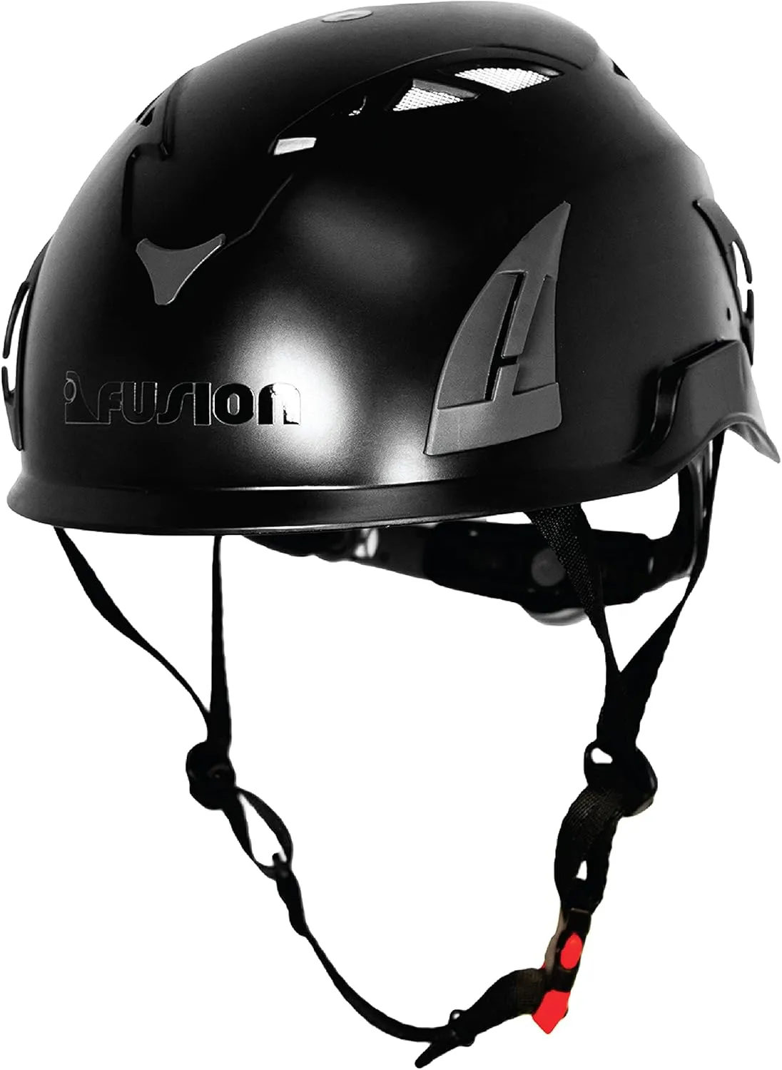 Fusion Climb Meka II Climbing and Zipline Safety Helmet - Black, 6.25-Inch H x 10.3-Inch L x 8.25-Inch W