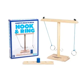 Hook & Ring Family by Relatable  Exciting Ring Toss Game for Family Gatherings, Fun 2 Player Game for Kids & Adults Ages 8 , Includes Gamebase, Scoreboard, Pawn & Instructions