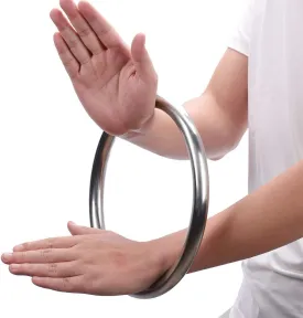 HYOUT Wing Chun Stainless Ring Yewen Sau Sticky Hand Strength Training Tsun Siu Lum Kung Fu Self Defense