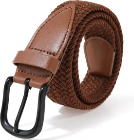 Kajeer Kids Belt for Boy, Stretch Braide Toddler Belt Pin Buckle Elastic Woven PU Golf Toddler Youth Belt for Casual