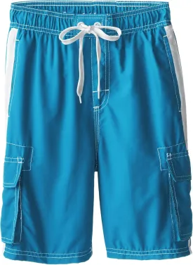 Kanu Surf Boys' Barracuda Quick Dry UPF 50  Beach Swim Trunk