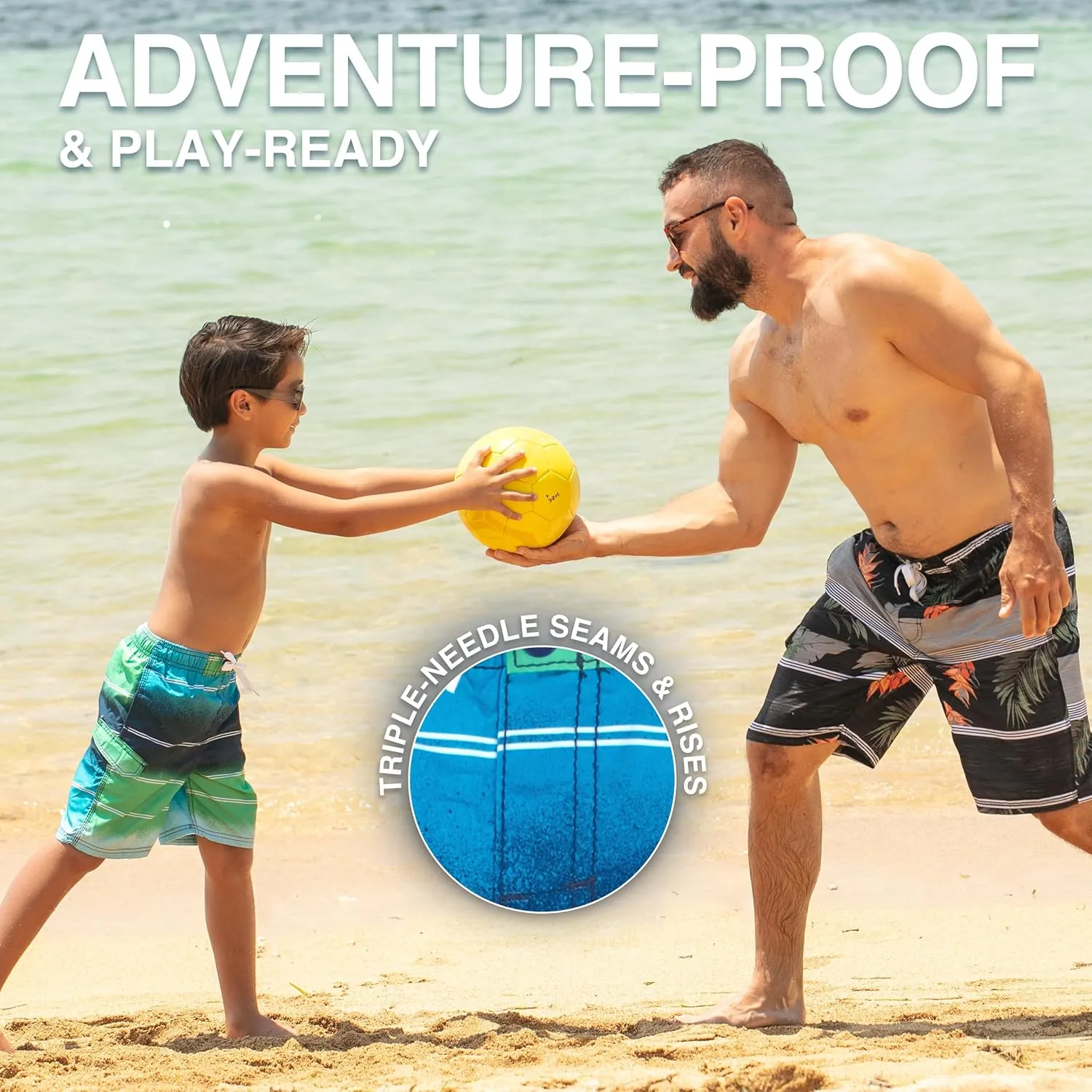 Kanu Surf Boys' Barracuda Quick Dry UPF 50  Beach Swim Trunk
