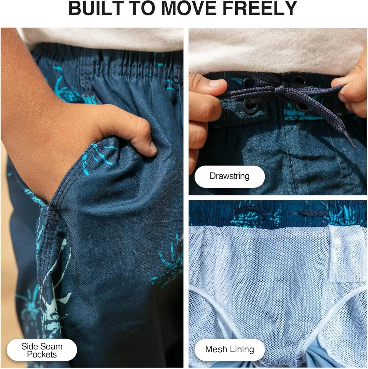 Kanu Surf Boys' Specter Quick Dry UPF 50  Beach Swim Trunk