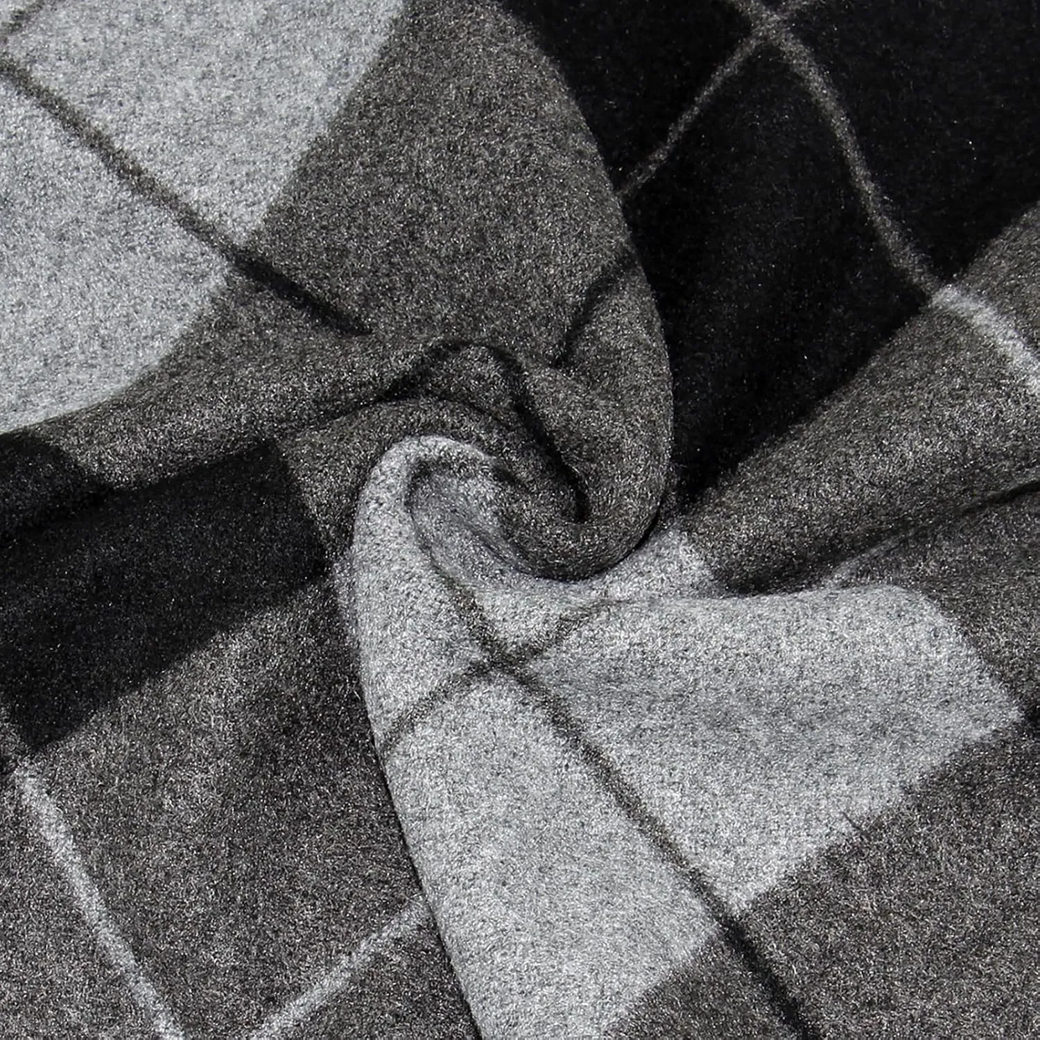 Mens Cashmere Winter Scarf Soft Warm Wool Scarves Plaid Tassel Scarf for Men