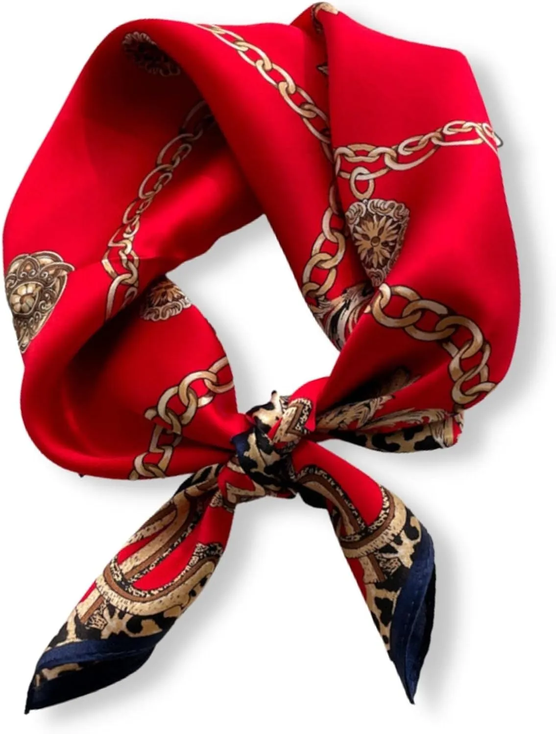 PoeticEHome 100% Mulberry Silk Neck Scarf 21"x21" Small Square Scarfs for Women Gift Packed