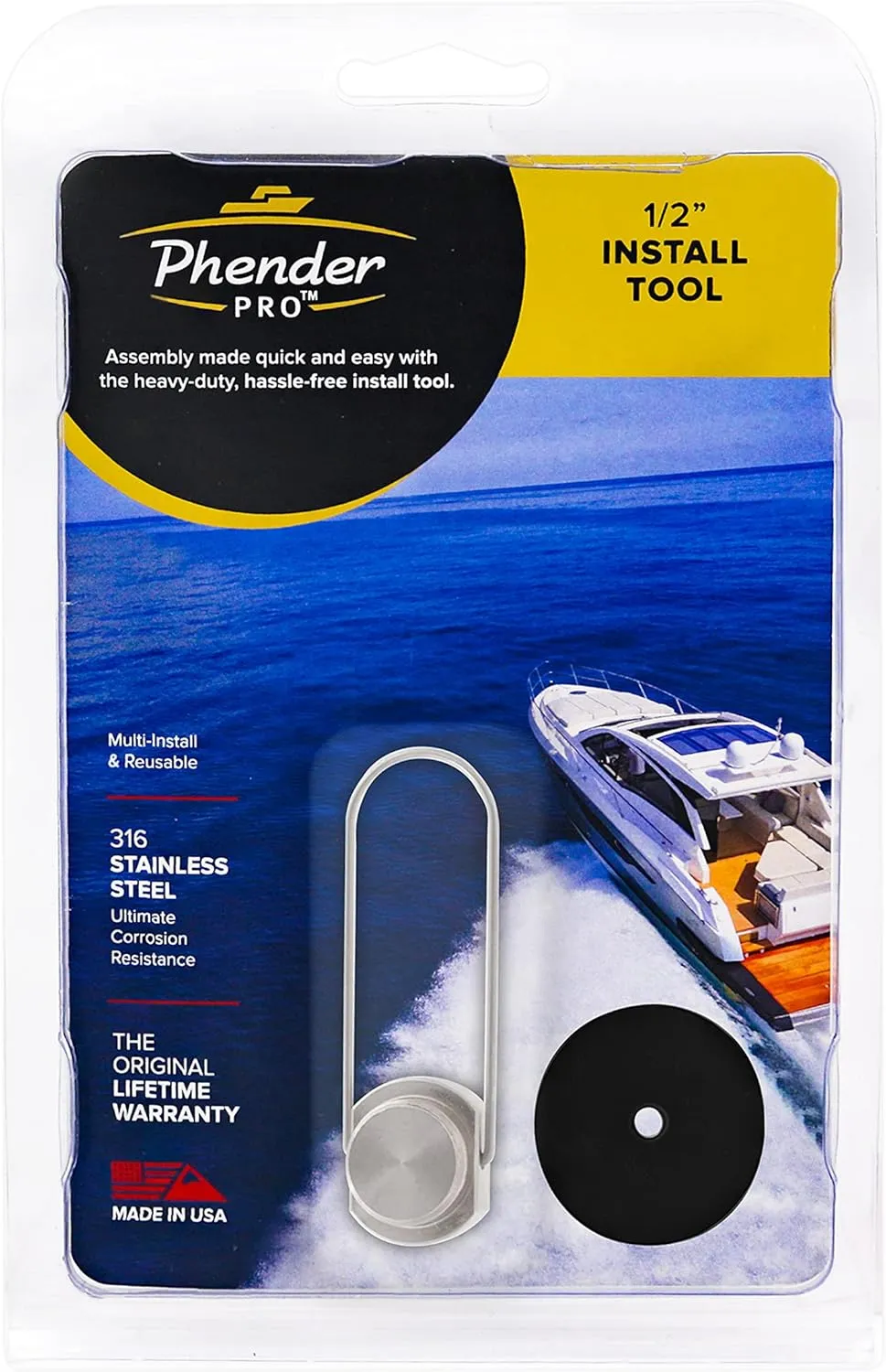 Quick-Release Fender Holder Pin and Set Docking | Easy to Use, 316 Stainless Steel, Corrosion Resistance
