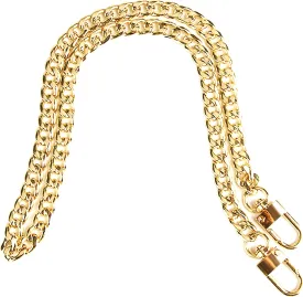SEAVILIA Handmade DIY 18" Gold Purse Chain Straps Accessories  Replacement Crossbody & Shoulder Straps for Bag Making