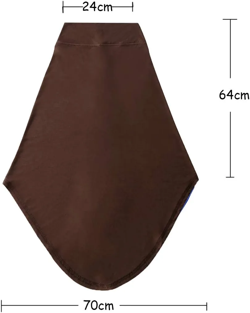 Women Muslim Elastic Inner Hijab Cap Soft Stretchy Turban Islamic Overhead Full Head Cover for Ramadan