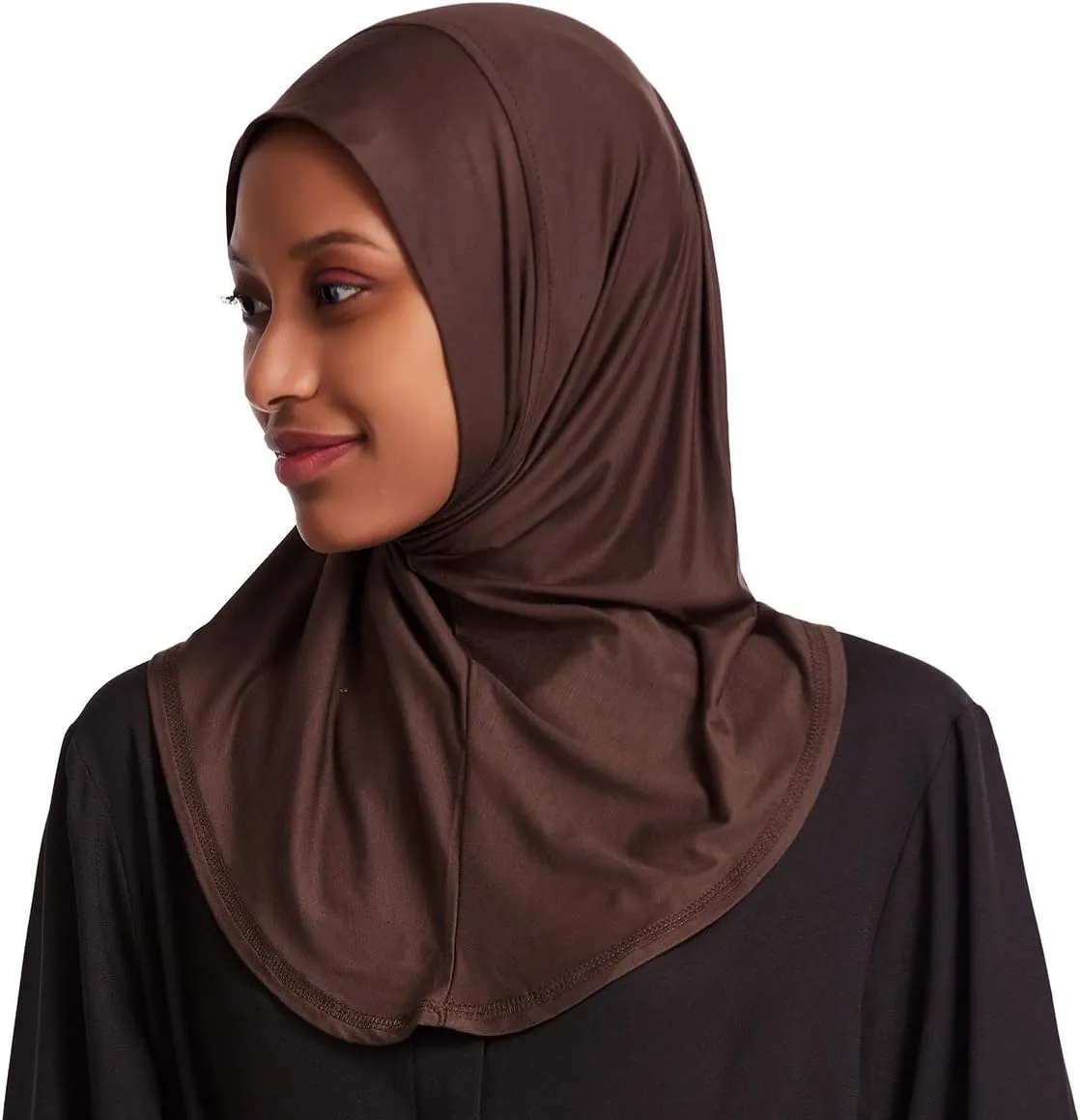 Women Muslim Elastic Inner Hijab Cap Soft Stretchy Turban Islamic Overhead Full Head Cover for Ramadan