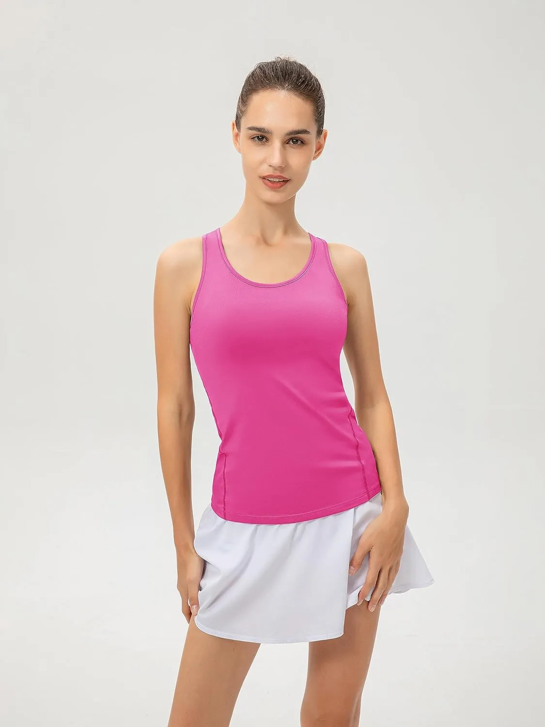 Women's Fitness Fast Dry Compression Running Sleeveless Athletic Tank Top 2/3 Packs